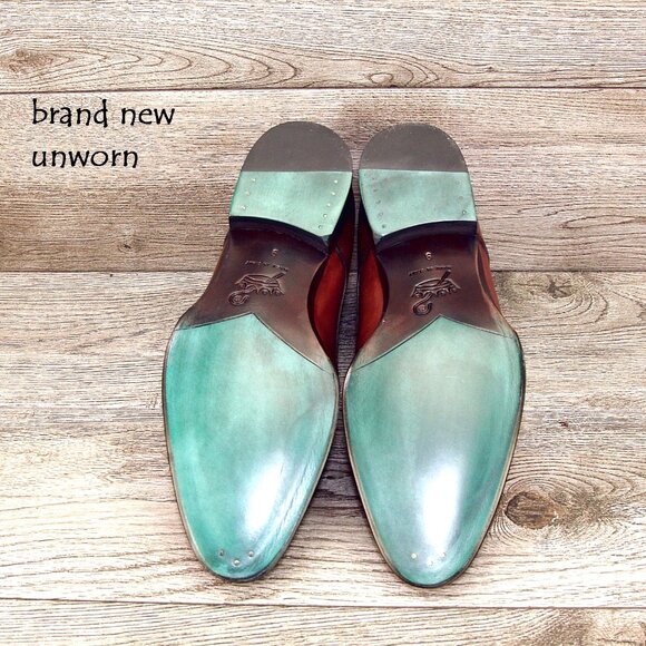 * NIB * $450 Pastori DI BIANCO Remus US 9 M Italian Monkstrap t * add $15 Trees main image 16